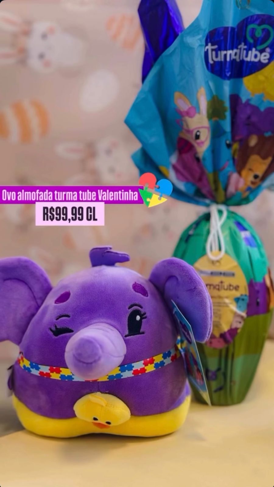 Encanto Lilás TurmaTube – Ovo Surpresa + Pelúcia Premium